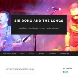 Sir Dong & the Longs mit eigener Website